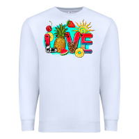 White love summer fruit and sun Premium Sweatshirt - AdoDesignShop