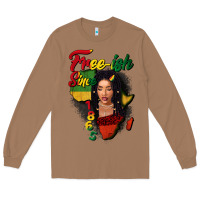 Toasted Coconut Free-ish since 1865 black woman Long Sleeve Tee - FaDigitalArtStudio