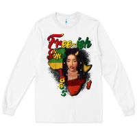 Free-ish Since 1865 Black Woman Long Sleeve Tee | Teevron