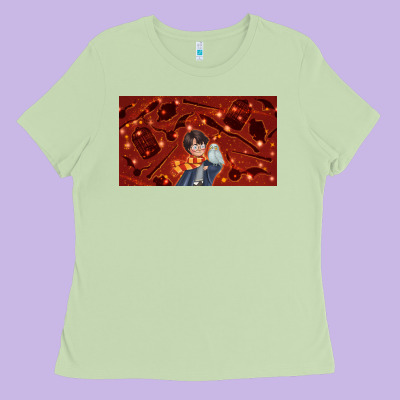 Wizard Boy And Owl Ladies Tee Designed By Tumblerdesignbyshophia