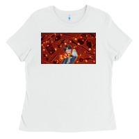 White wizard boy and owl Ladies Tee - TumblerDesignByShophia