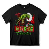 Black grinch hand nurse educator Heavy Core Tee - NancyCooperArtShop