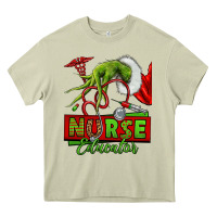Mossy grinch hand nurse educator Heavy Core Tee - NancyCooperArtShop