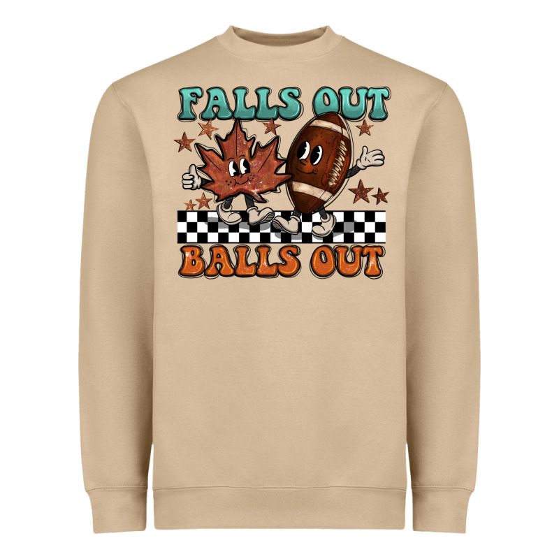 Falls Out Balls Out Heavyweight Sweatshirt by BarkalooDesign | Teevron