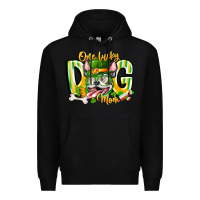 Black st patricks day dog mom Premium Hoodie - CowhideDigitalArt