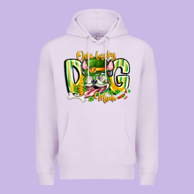 St Patricks Day Dog Mom Premium Hoodie Designed By Cowhidedigitalart