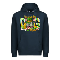 Navy st patricks day dog mom Premium Hoodie - CowhideDigitalArt