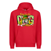 Red st patricks day dog mom Premium Hoodie - CowhideDigitalArt