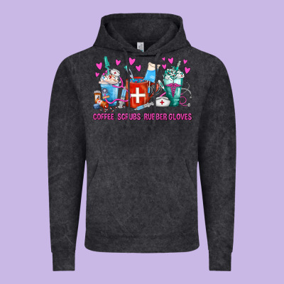 Coffee Nurse Repeat Nurse Coffee Cups Vintage Hoodie Designed By Fadigitalartstudio