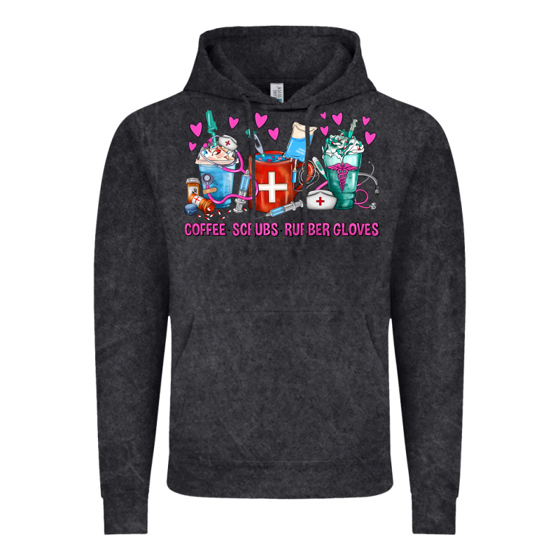 Coffee Nurse Repeat Nurse Coffee Cups Vintage Hoodie by FaDigitalArtStudio | Teevron