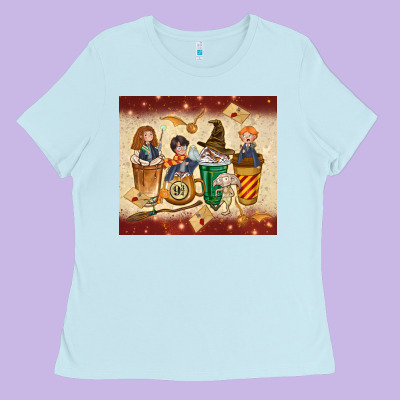 Wizards Coffee Cups Ladies Tee Designed By Tumblerdesignbyshophia