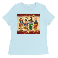 Baby Blue wizards coffee cups Ladies Tee - TumblerDesignByShophia
