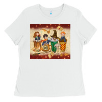 White wizards coffee cups Ladies Tee - TumblerDesignByShophia