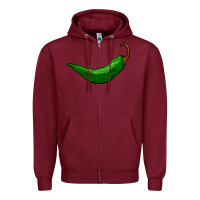 Burgundy jalapeño Zipper Hoodie - BarkalooDesign