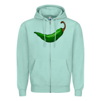 Seafoam jalapeño Zipper Hoodie - BarkalooDesign