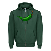 Sports Green jalapeño Zipper Hoodie - BarkalooDesign