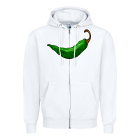 White jalapeño Zipper Hoodie - BarkalooDesign
