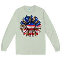 Matcha american flag leopard Long Sleeve Tee - RanaPortraitStore