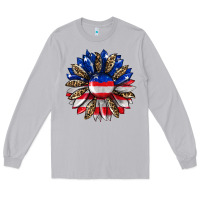 Moon Dust american flag leopard Long Sleeve Tee - RanaPortraitStore