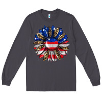 Smoke american flag leopard Long Sleeve Tee - RanaPortraitStore
