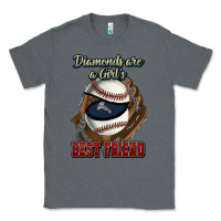 Charcoal Heather Diamonds are a girl's best friend Baseball Classic Tee - HowdyJamesFarm