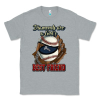 Heather Grey Diamonds are a girl's best friend Baseball Classic Tee - HowdyJamesFarm