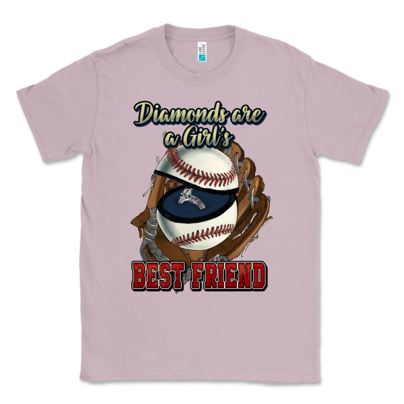 Diamonds Are A Girl's Best Friend Baseball Classic Tee by HowdyJamesFarm | Teevron