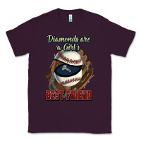 Plum Diamonds are a girl's best friend Baseball Classic Tee - HowdyJamesFarm