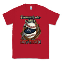 Red Diamonds are a girl's best friend Baseball Classic Tee - HowdyJamesFarm