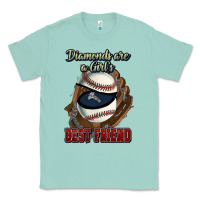 Seafoam Diamonds are a girl's best friend Baseball Classic Tee - HowdyJamesFarm