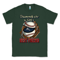 Sports Green Diamonds are a girl's best friend Baseball Classic Tee - HowdyJamesFarm