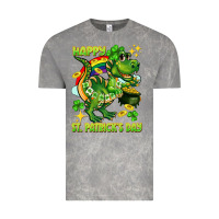 Cloud Rock Happy St. Patrick's Day T-rex Vintage Tee - CowGirlArtShop