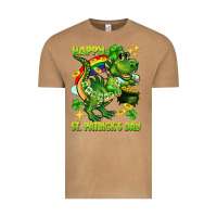 Vintage Camel Happy St. Patrick's Day T-rex Vintage Tee - CowGirlArtShop