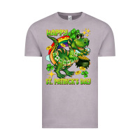 Vintage Zinc Happy St. Patrick's Day T-rex Vintage Tee - CowGirlArtShop