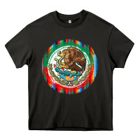 Asphalt Mexico Coat of Arms Heavy Core Tee - texasbilliewilder