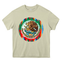 Mossy Mexico Coat of Arms Heavy Core Tee - texasbilliewilder