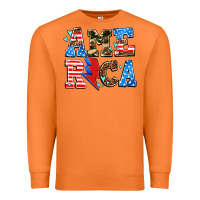 Carrot america with heart Premium Sweatshirt - AdoDesignShop