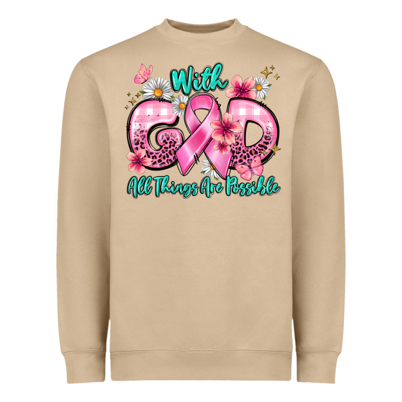 With God All Things Are Possible Heavyweight Sweatshirt by BarkalooDesign | Teevron