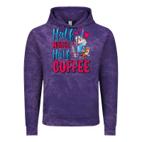 Cloud Purple Half Nurse Half Coffee Vintage Hoodie - FaDigitalArtStudio