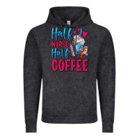 Vintage Black Half Nurse Half Coffee Vintage Hoodie - FaDigitalArtStudio