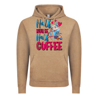 Vintage Coffee Half Nurse Half Coffee Vintage Hoodie - FaDigitalArtStudio