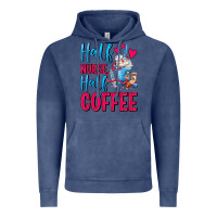 Vintage Denim Half Nurse Half Coffee Vintage Hoodie - FaDigitalArtStudio