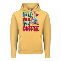 Vintage Mustard Half Nurse Half Coffee Vintage Hoodie - FaDigitalArtStudio