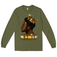 Army Green black king Long Sleeve Tee - FaDigitalArtStudio