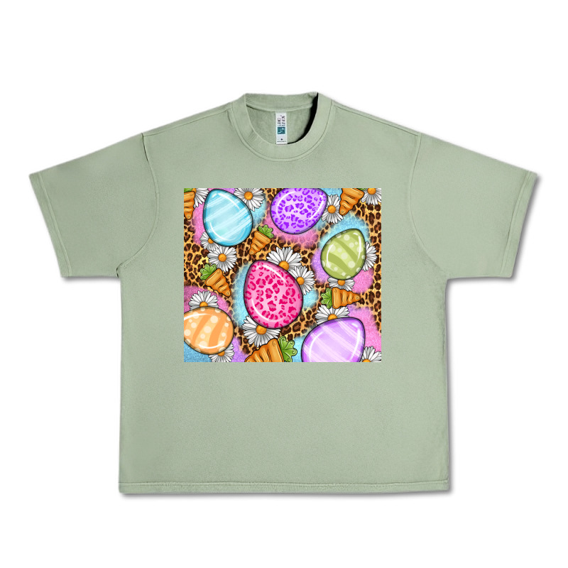 Easter Eggs Daisies Carrots Urban Heavy Tee by OliviaCreatesArt | Teevron