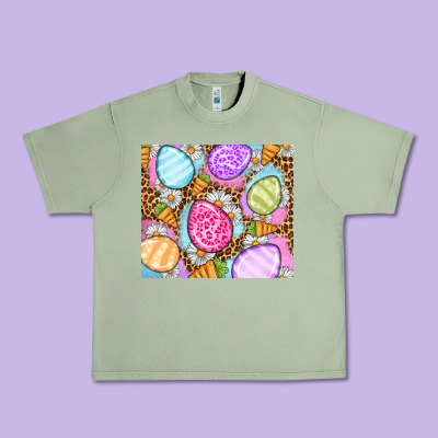 Easter Eggs Daisies Carrots Urban Heavy Tee Designed By Oliviacreatesart