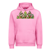 Fuchsia Pink cactus cowhide serape Urban Hoodie - JahusDesignShop