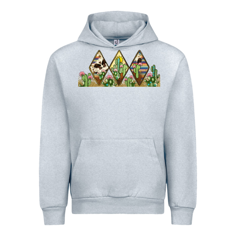 Cactus Cowhide Serape Urban Hoodie by JahusDesignShop | Teevron