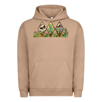 Pigment Burro cactus cowhide serape Urban Hoodie - JahusDesignShop