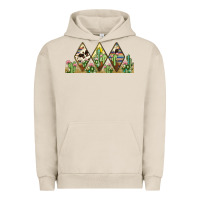 Pigment French Oak cactus cowhide serape Urban Hoodie - JahusDesignShop